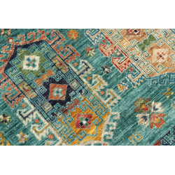Tappeto Tribal Pakistan 126x189 Turchese Rosso
