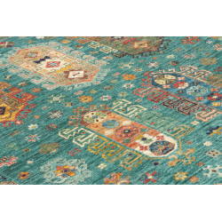 Tappeto Tribal Pakistan 126x189 Turchese Rosso