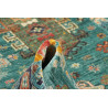 Tappeto Tribal Pakistan 126x189 Turchese Rosso