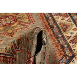 Rug Kazak Fine Pakistan 83x578 Grey Beige Terra