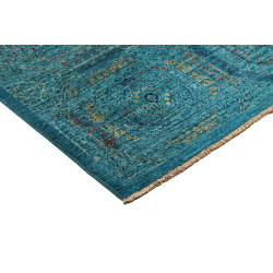 Tappeto Mamlouk Pakistan 123x178 Turchese Blu