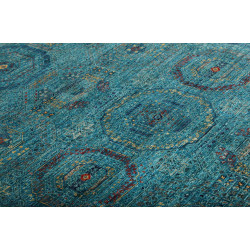 Tappeto Mamlouk Pakistan 123x178 Turchese Blu