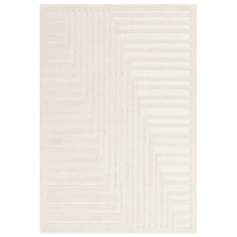 Rug Valley geometric cream and white 120x170 cm