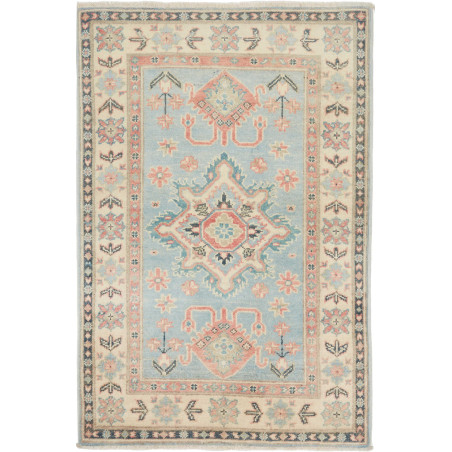 Tappeto Kazak Afghanistan 82x122 Azzurro Tenue