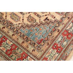 Rug Kazak Fine Pakistan 206x299 Cream Red Blue