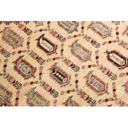 Rug Kazak Fine Pakistan 206x299 Cream Red Blue