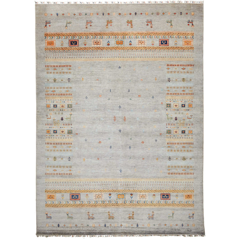 Tappeto Siva Pakistan 251x347 Grigio Salvia Ara