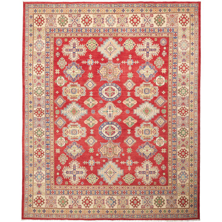 Tappeto Kazak Pakistan 241x302 Rosso Crema Blu