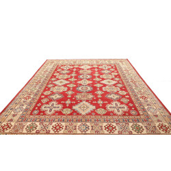 Tappeto Kazak Pakistan 241x302 Rosso Crema Blu