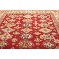 Tappeto Kazak Pakistan 241x302 Rosso Crema Blu