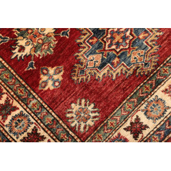 Rug Kazak Fine Pakistan 98x139 Scarlet Red Deep