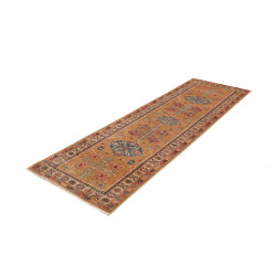 Rug Kazak Fine Pakistan 80x255 Gold Terracotta