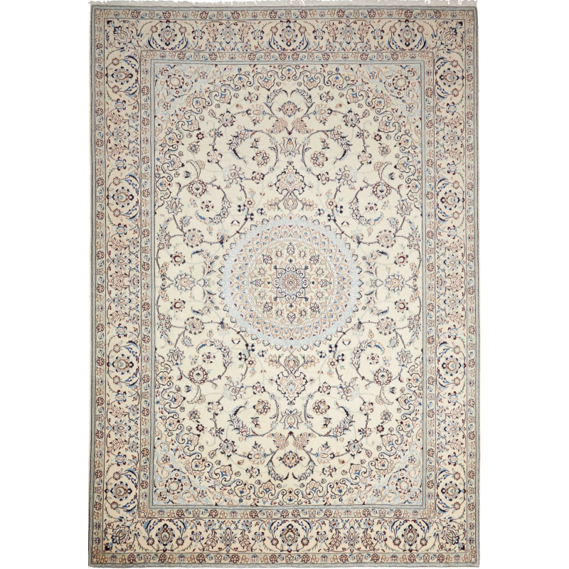 Nain 9la 204x298 Cm Nain 9la, Persia, Hand-carded Wool And