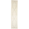 Tappeto Gabbeh Marrakech Pakistan 83x375 Bianco