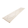 Tappeto Gabbeh Marrakech Pakistan 83x375 Bianco