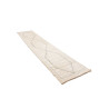 Tappeto Gabbeh Marrakech Pakistan 83x375 Bianco
