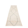 Tappeto Gabbeh Marrakech Pakistan 83x375 Bianco