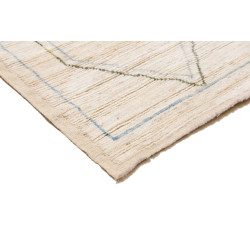 Tappeto Gabbeh Marrakech Pakistan 83x375 Bianco