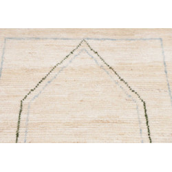 Tappeto Gabbeh Marrakech Pakistan 83x375 Bianco