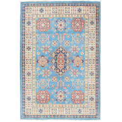 Tappeto Kazak Afghanistan 122x179 Azzurro Cielo
