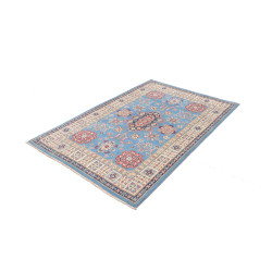 Tappeto Kazak Afghanistan 122x179 Azzurro Cielo