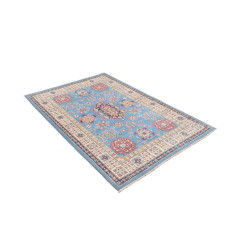 Tappeto Kazak Afghanistan 122x179 Azzurro Cielo