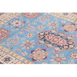 Tappeto Kazak Afghanistan 122x179 Azzurro Cielo