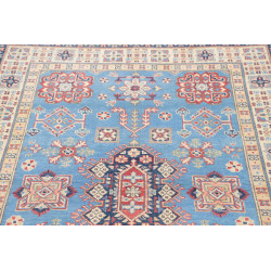 Tappeto Kazak Afghanistan 122x179 Azzurro Cielo