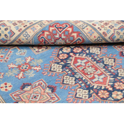 Tappeto Kazak Afghanistan 122x179 Azzurro Cielo