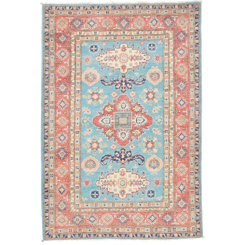 Tappeto Kazak Afghanistan 121x178 Turchese Cora