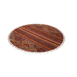 Tappeto Samarkand Pakistan 143x143 Rosso Bordea