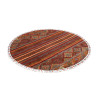 Tappeto Samarkand Pakistan 143x143 Rosso Bordea