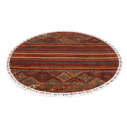 Tappeto Samarkand Pakistan 143x143 Rosso Bordea