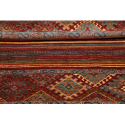 Tappeto Samarkand Pakistan 143x143 Rosso Bordea
