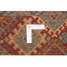 Tappeto Samarkand Pakistan 143x143 Rosso Bordea