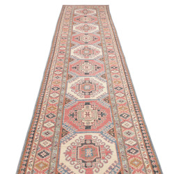 Tappeto Kazak Afghanistan 86x400 Crema Terracot
