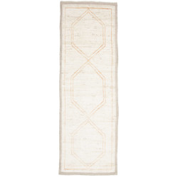 Tappeto Gabbeh Marrakech Pakistan 84x251 Bianco