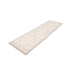 Tappeto Gabbeh Marrakech Pakistan 84x251 Bianco