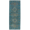 Tappeto Mamlouk Pakistan 79x208 Blu Petrolio Or