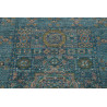 Tappeto Mamlouk Pakistan 79x208 Blu Petrolio Or