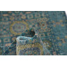 Tappeto Mamlouk Pakistan 79x208 Blu Petrolio Or