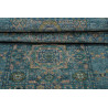 Tappeto Mamlouk Pakistan 79x208 Blu Petrolio Or