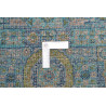 Tappeto Mamlouk Pakistan 79x208 Blu Petrolio Or