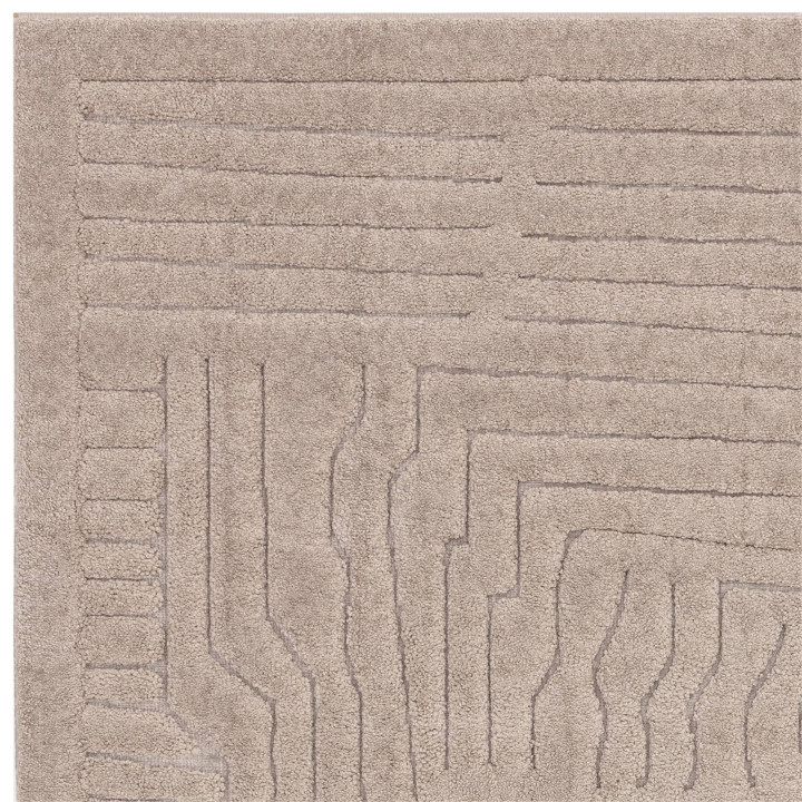 Rug Valley geometric beige taupe 120x170 cm