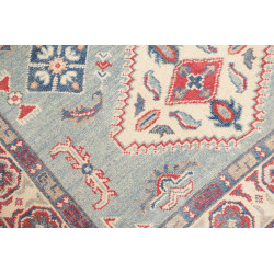 Tappeto Kazak Afghanistan 100x149 Blu Cielo Ros