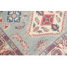 Tappeto Kazak Afghanistan 100x149 Blu Cielo Ros