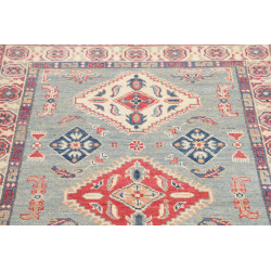 Tappeto Kazak Afghanistan 100x149 Blu Cielo Ros
