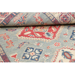 Tappeto Kazak Afghanistan 100x149 Blu Cielo Ros