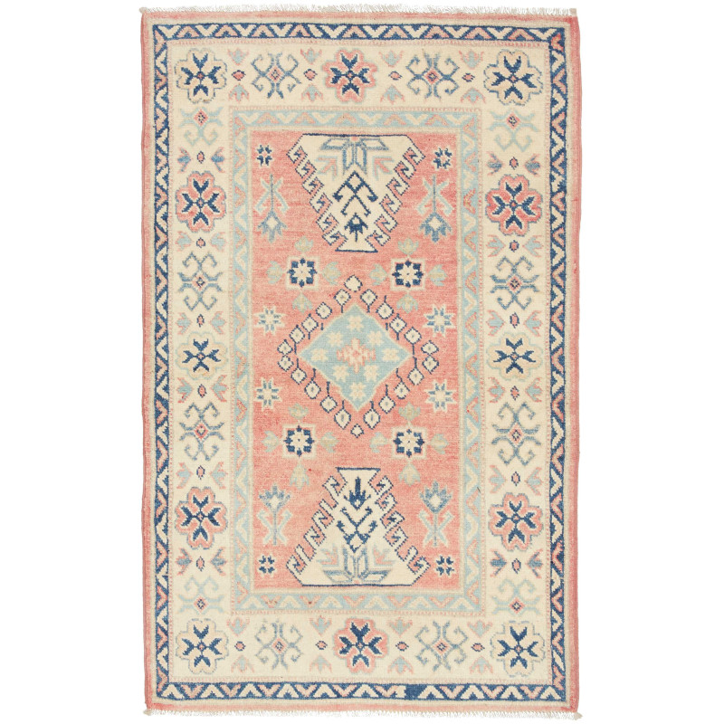 Tappeto Kazak Afghanistan 79x131 Corallo Tenue