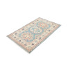 Tappeto Kazak Afghanistan 83x126 Azzurro Crema